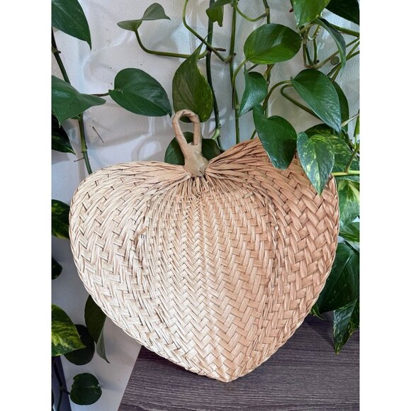 Handwoven Palm Leaf Fan - Picture 1 of 8